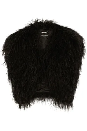Dolce & Gabbana Bolero med fjer