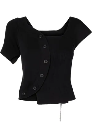 JNBY Asymmetrisk ribstrikket top