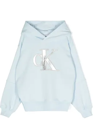 Calvin Klein Hættetrøje med monogram-broderi og lynlås