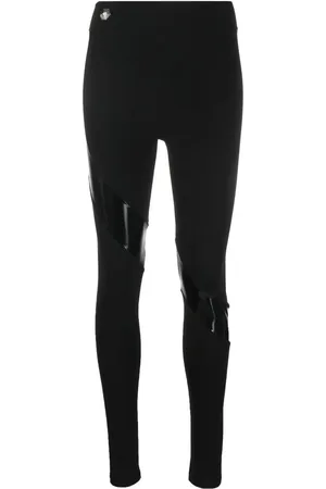 Philipp Plein Strækbare leggings med bånddetalje