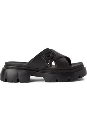Karl Lagerfeld Ikon NFT Krosstrap mules i læder