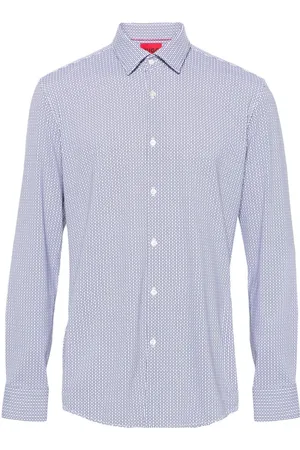 HUGO BOSS Langærmet skjorte i jersey