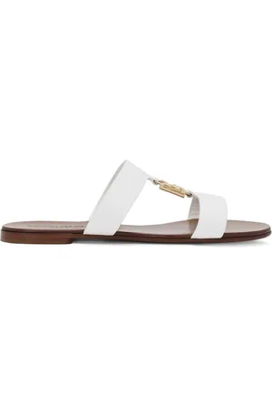 Dolce & Gabbana Bianca lædersandaler
