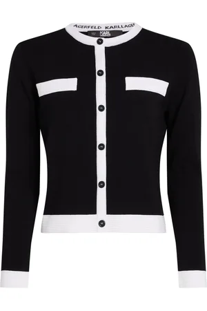 Karl Lagerfeld Cardigan med kontrastdetalje