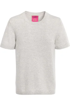 Barrie Finstrikket T-shirt med rund hals
