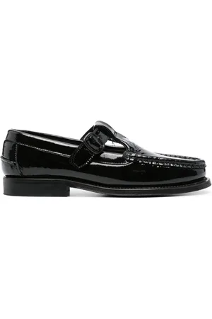 Hereu Alber loafers i læder med krøllet effekt