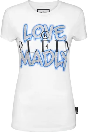 Philipp Plein Sexy Pure T-shirt med krystaludsmykning