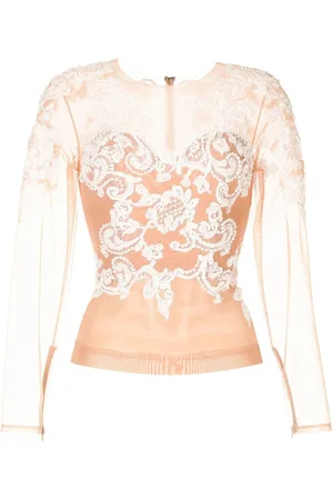 Zuhair Murad Silketop med barokbroderi