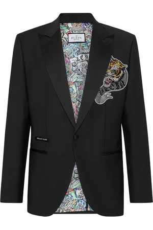 Philipp Plein Enkeltradet blazer med tattoo-applikation