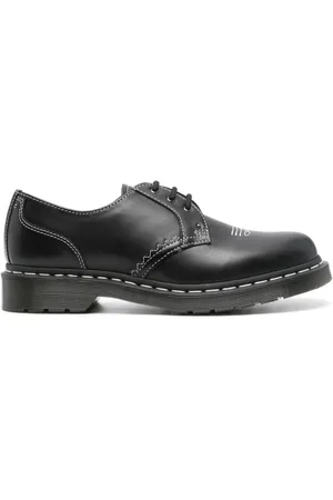 Dr. Martens Derby-lædersko med kontrastsyninger