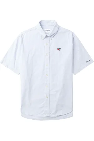 Chocoolate Stribet skjorte med broderet logo