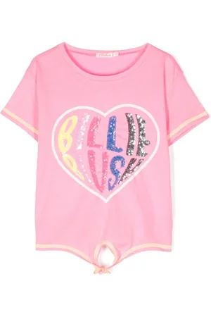 Billieblush T-shirt med pailletudsmykket logo