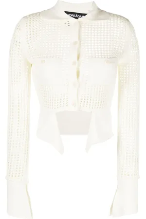 ANDREADAMO Cardigan i løs strik med paneler