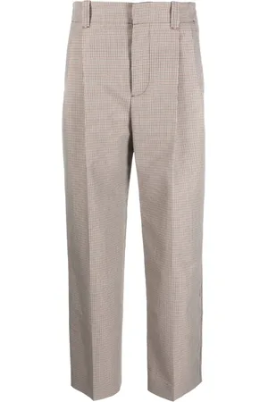 Marni Cropped bukser med plisseringer