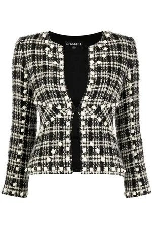 CHANEL 2003 enkeltradet jakke i tweed