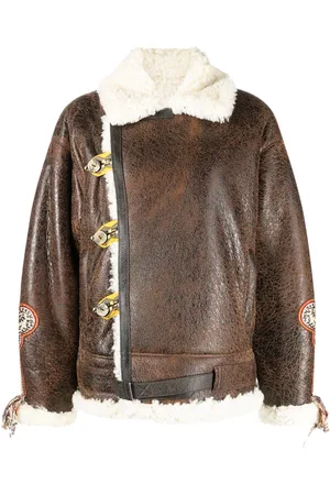 Etro Gina lammeskindsjakke med broderi