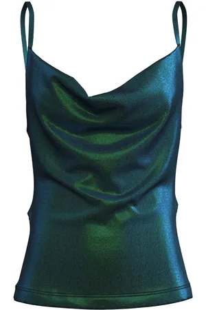 MACCAPANI Camisole-top i lurex med V-ryg