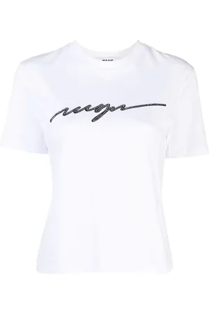 Msgm T-shirt med logoudsmykning