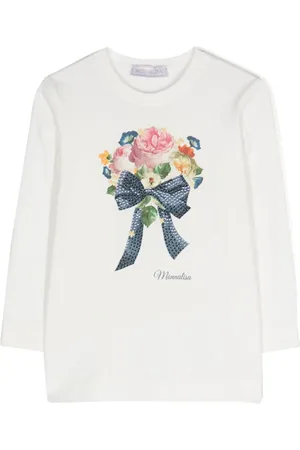 MONNALISA T-shirt med blomstertryk