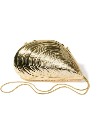 Simkhai Bridget shell-formet clutch