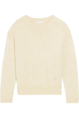 Claudie Pierlot Sweater i kashmir med logobroderi