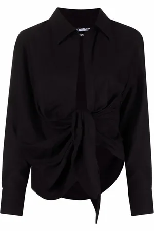 Jacquemus Draperet La Chemise Bahia skjorte