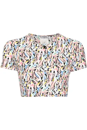 CHANEL 1995 cropped T-shirt
