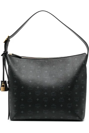 MCM Stor Aren skuldertaske med monogram