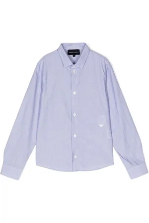 Emporio Armani Skjorte med logo-broderi og polkaprikker