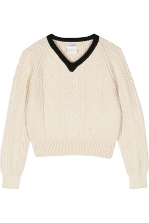 CHANEL 1996 trøje med V-hals