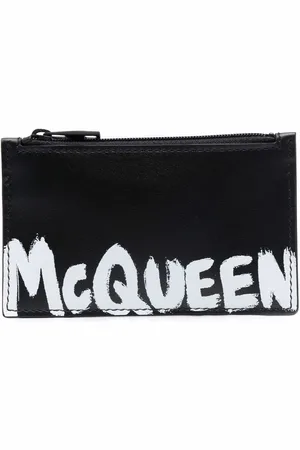 Alexander McQueen Læderpung med logotryk