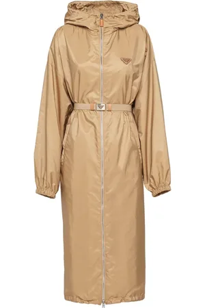 Prada Re-Nylon regnfrakke med hætte