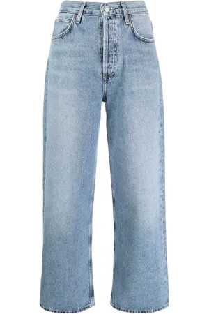 AGOLDE Cropped Ren Jean jeans med høj talje