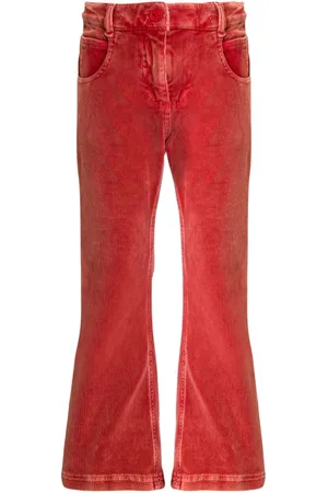 Etro Bootcut-bukser i velour og bomuld