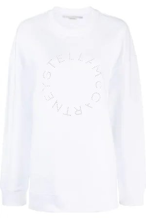Stella McCartney Sweatshirt med rhinstensudmykket logo
