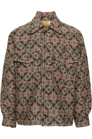 UMA WANG Skjortejakke i jacquard-mønster