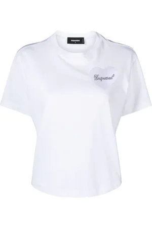 Dsquared2 T-shirt med logoapplikation