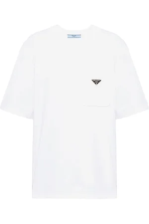 Prada T-shirt med trekantet logo