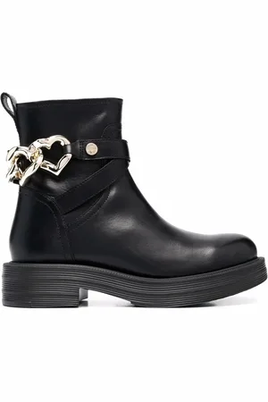 Moschino Ankelstøvler med hjerte-vedhæng