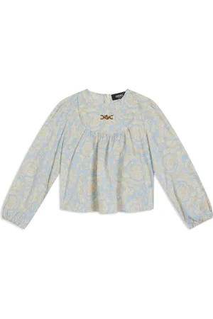 VERSACE Bluse med Barocco-tryk