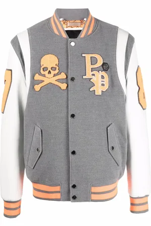 Philipp Plein Varsity-jakke med mærkedetalje