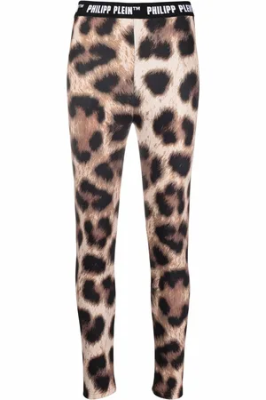 Philipp Plein Leggings med leopardtryk
