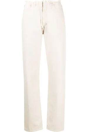 Maison Margiela Jeans med lige ben og frynser