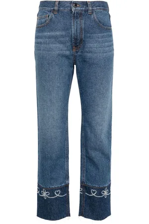 Chloé Masaya jeans med mellemhøj talje og cropped pasform