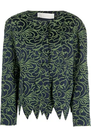 Destree Blomstret jakke i jacquard