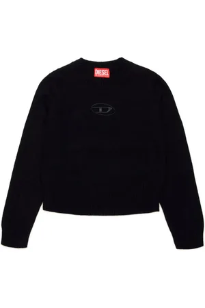 Diesel Strikket trøje med broderet logo