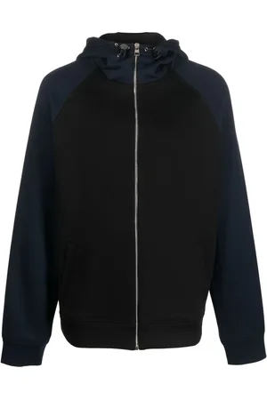 Alexander McQueen Hættetrøje med lynlås og colourblocking