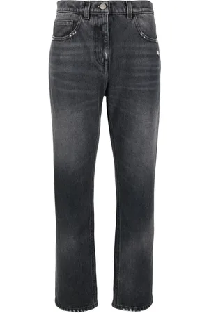 Palm Angels Jeans med lige ben og slitageeffekt
