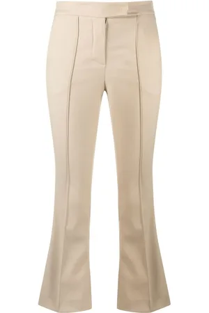 BLANCA Cropped Portula bukser med pintuck-detalje