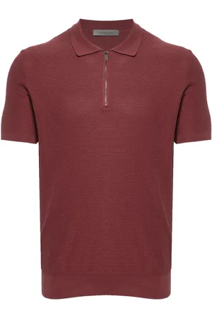 corneliani Polo med jacquard-mønster